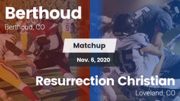 Matchup: Berthoud  vs. Resurrection Christian  2020