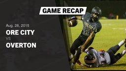 Recap: Ore City  vs. Overton  2015