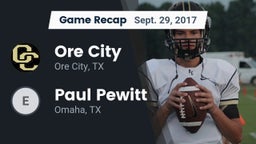 Recap: Ore City  vs. Paul Pewitt  2017