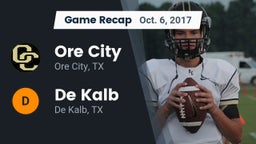 Recap: Ore City  vs. De Kalb  2017