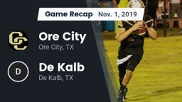 Recap: Ore City  vs. De Kalb  2019