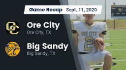 Recap: Ore City  vs. Big Sandy  2020