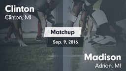 Matchup: Clinton  vs. Madison  2016