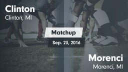 Matchup: Clinton  vs. Morenci  2016