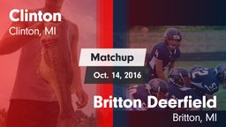 Matchup: Clinton  vs. Britton Deerfield 2016