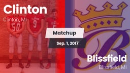 Matchup: Clinton  vs. Blissfield  2017