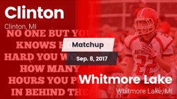 Matchup: Clinton  vs. Whitmore Lake  2017