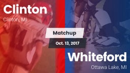 Matchup: Clinton  vs. Whiteford  2017