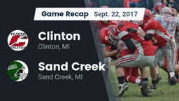 Recap: Clinton  vs. Sand Creek  2017