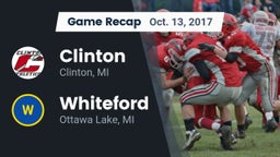 Recap: Clinton  vs. Whiteford  2017