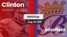 Matchup: Clinton  vs. Blissfield  2018