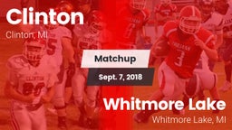 Matchup: Clinton  vs. Whitmore Lake  2018