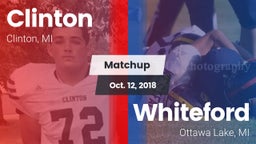 Matchup: Clinton  vs. Whiteford  2018