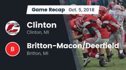 Recap: Clinton  vs. Britton-Macon/Deerfield  2018