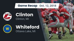 Recap: Clinton  vs. Whiteford  2018