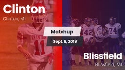 Matchup: Clinton  vs. Blissfield  2019