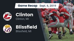 Recap: Clinton  vs. Blissfield  2019