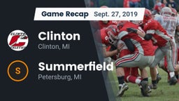 Recap: Clinton  vs. Summerfield  2019