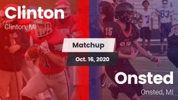 Matchup: Clinton  vs. Onsted  2020