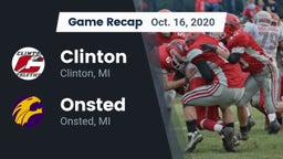 Recap: Clinton  vs. Onsted  2020