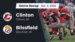 Recap: Clinton  vs. Blissfield  2020