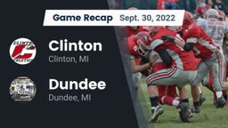 Recap: Clinton  vs. Dundee  2022