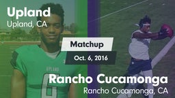 Matchup: Upland  vs. Rancho Cucamonga  2016