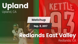 Matchup: Upland  vs. Redlands East Valley  2017