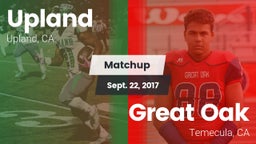 Matchup: Upland  vs. Great Oak  2017