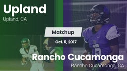 Matchup: Upland  vs. Rancho Cucamonga  2017