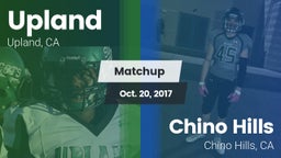 Matchup: Upland  vs. Chino Hills  2017