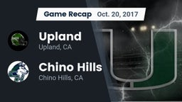 Recap: Upland  vs. Chino Hills  2017
