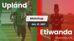 Matchup: Upland  vs. Etiwanda  2017