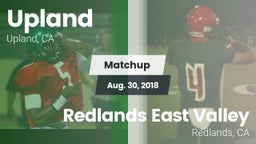 Matchup: Upland  vs. Redlands East Valley  2018