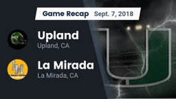 Recap: Upland  vs. La Mirada  2018