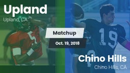 Matchup: Upland  vs. Chino Hills  2018