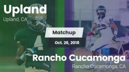 Matchup: Upland  vs. Rancho Cucamonga  2018