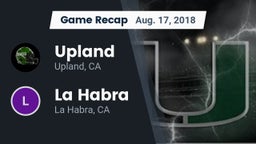 Recap: Upland  vs. La Habra  2018