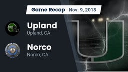 Recap: Upland  vs. Norco  2018