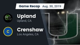 Recap: Upland  vs. Crenshaw  2019