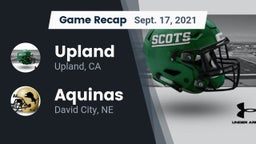 Recap: Upland  vs. Aquinas  2021