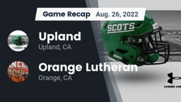 Recap: Upland  vs. Orange Lutheran  2022
