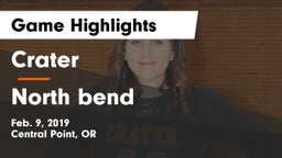 Crater  vs North bend Game Highlights - Feb. 9, 2019