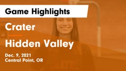 Crater  vs Hidden Valley  Game Highlights - Dec. 9, 2021