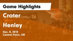 Crater  vs Henley  Game Highlights - Dec. 8, 2018