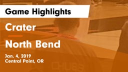 Crater  vs North Bend Game Highlights - Jan. 4, 2019