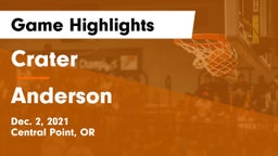 Crater  vs Anderson  Game Highlights - Dec. 2, 2021