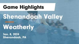 Shenandoah Valley  vs Weatherly  Game Highlights - Jan. 8, 2024