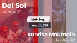 Matchup: Del Sol  vs. Sunrise Mountain  2018