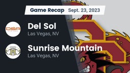 Recap: Del Sol  vs. Sunrise Mountain  2023